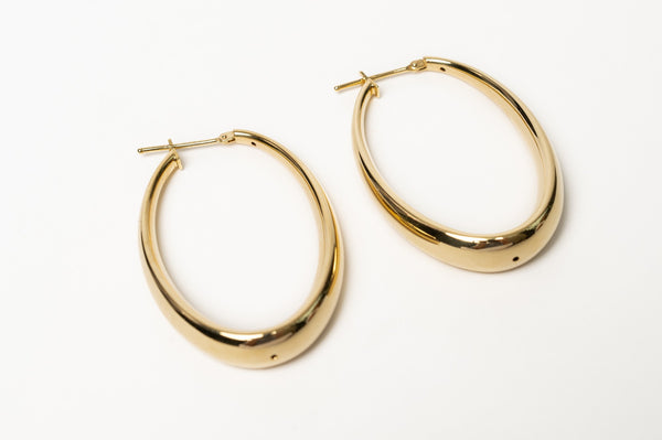Golden oval hoops - by request - depending on stock
