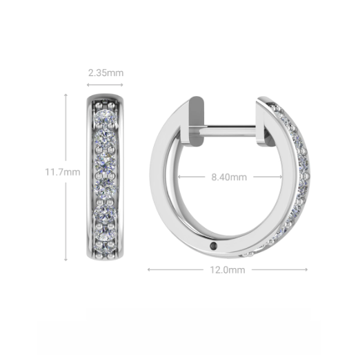 Diamond hoops grain set