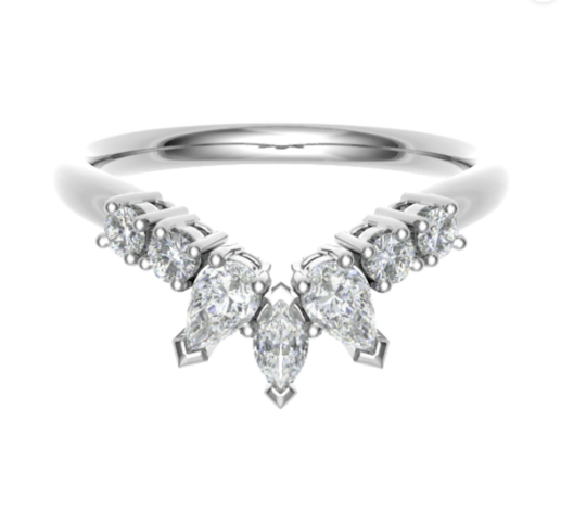 Marquise crown ring