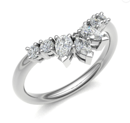 Marquise crown ring