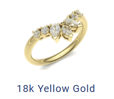 Marquise crown ring