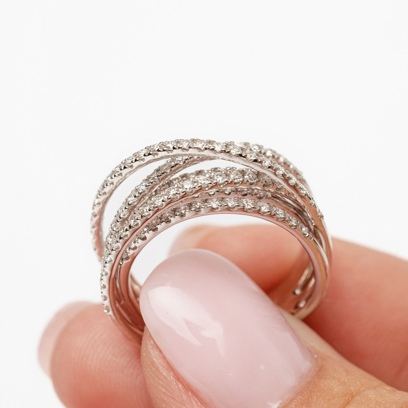5 diamond rows ring – Ameloti